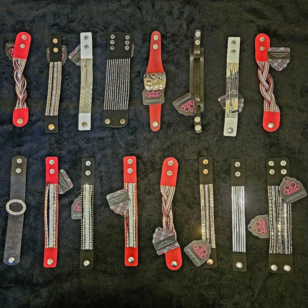 Paparazzi Lot of 16 Snap Bracelets NWT